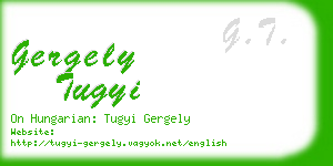 gergely tugyi business card